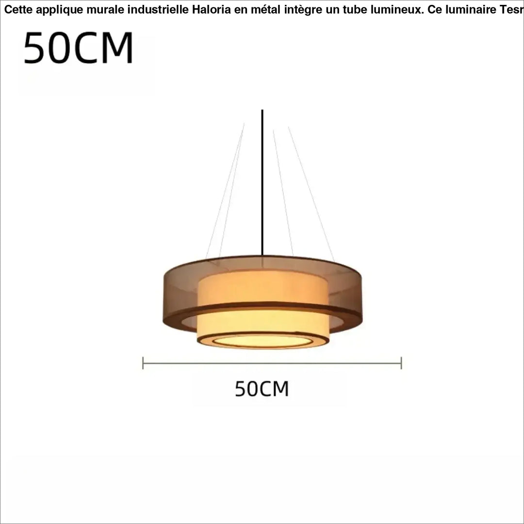 Suspension moderne ronde design cercle éclairant élégante