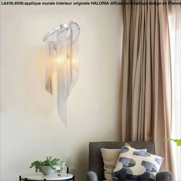 Applique Murale Intérieur Originale Chaîne Aluminium