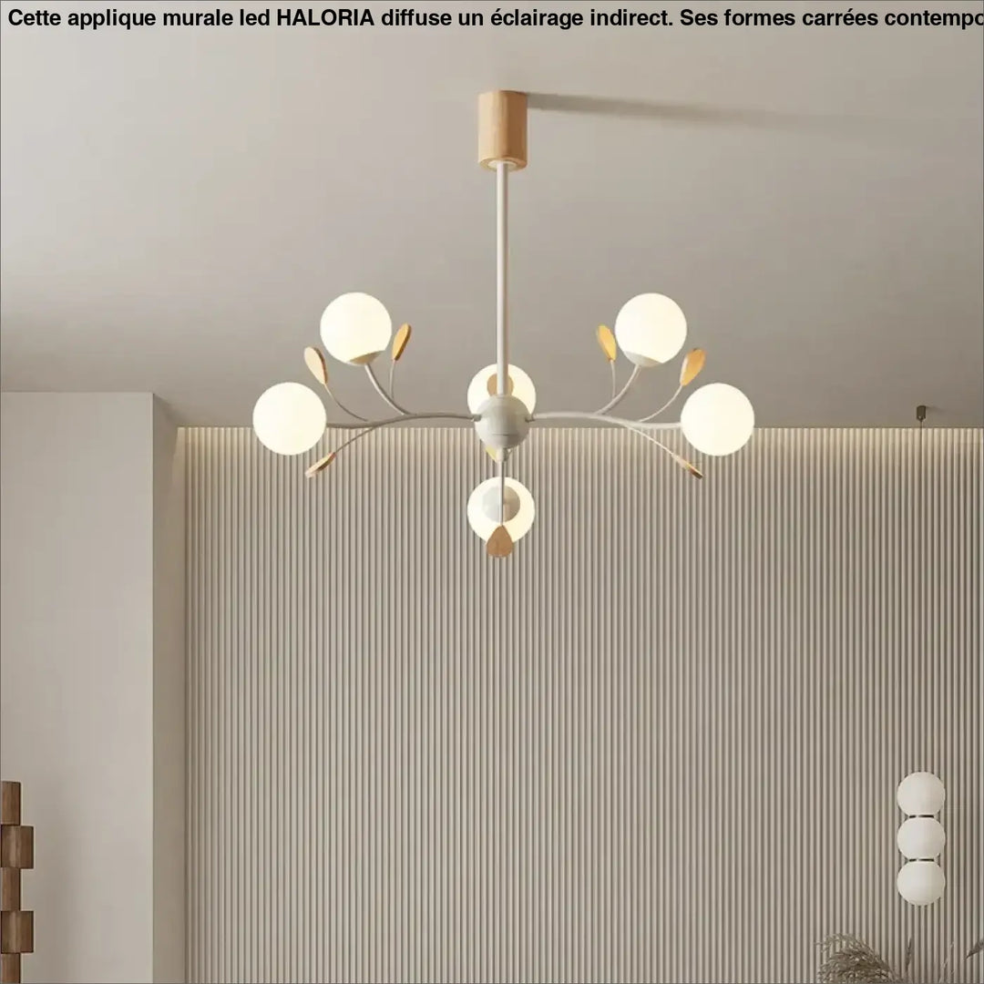 Suspension luminaire nordique de luxe avec branches élégantes