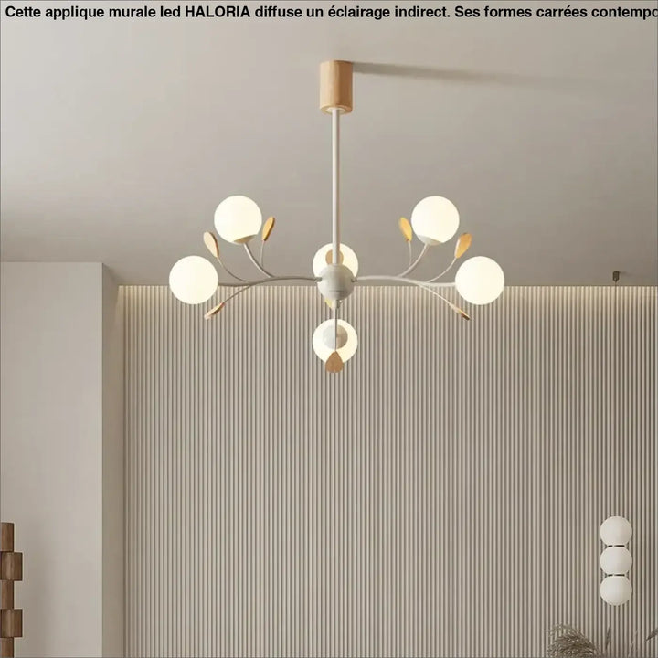Suspension luminaire nordique de luxe avec branches élégantes