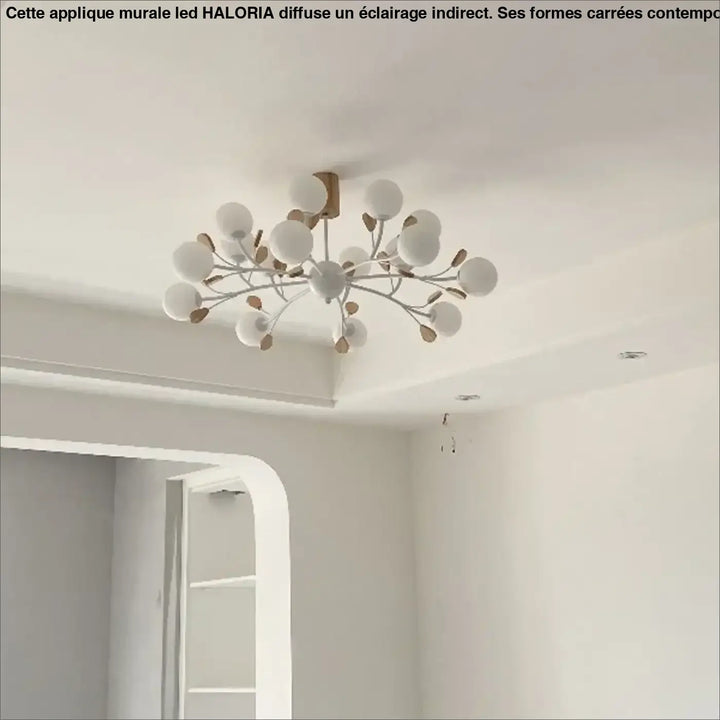 Suspension luminaire nordique de luxe avec branches élégantes