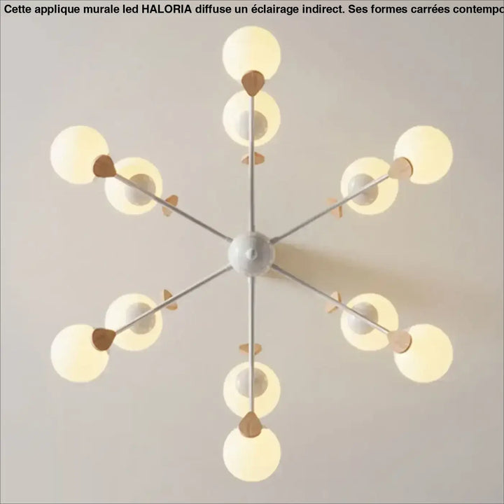 Suspension luminaire nordique de luxe avec branches élégantes