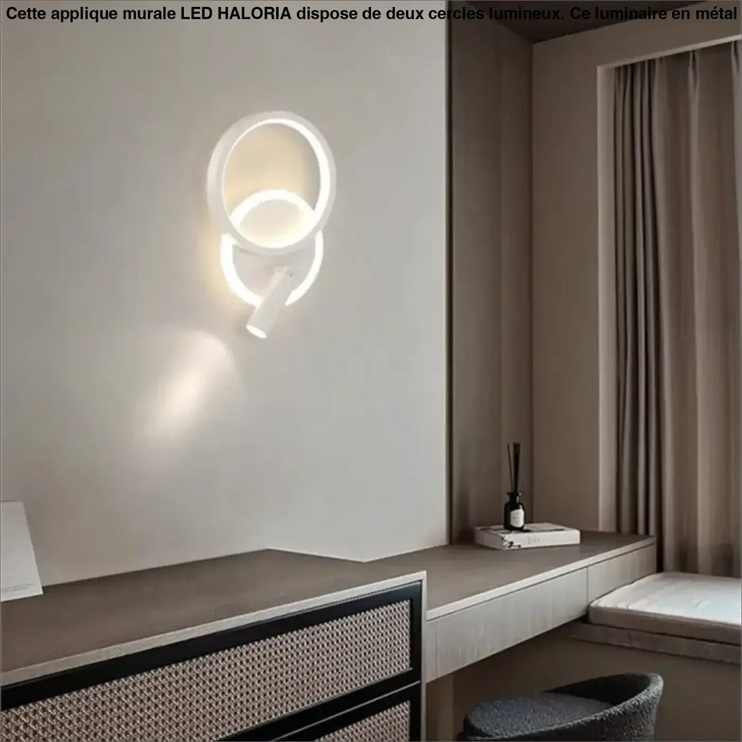 Applique murale LED avec deux cercles

