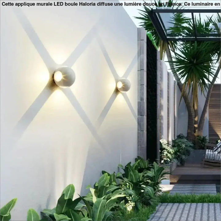 Applique Murale LED Boule Aluminium