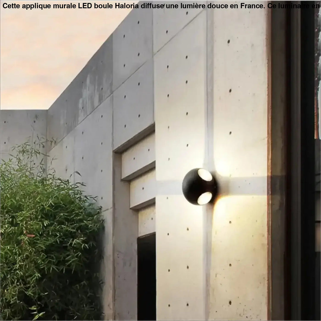 Applique Murale LED Boule Aluminium