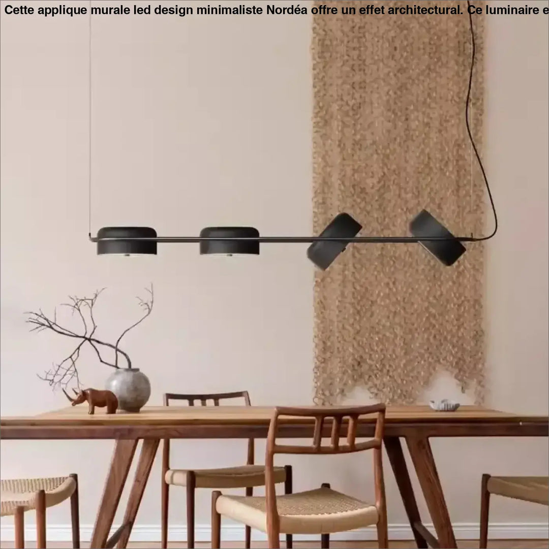 Suspension design led linéaire contemporaine épurée élégant