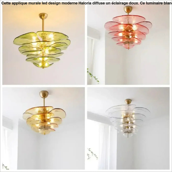 Suspension En Verre Coloré Style Élégant Pour Salle À Manger Chic