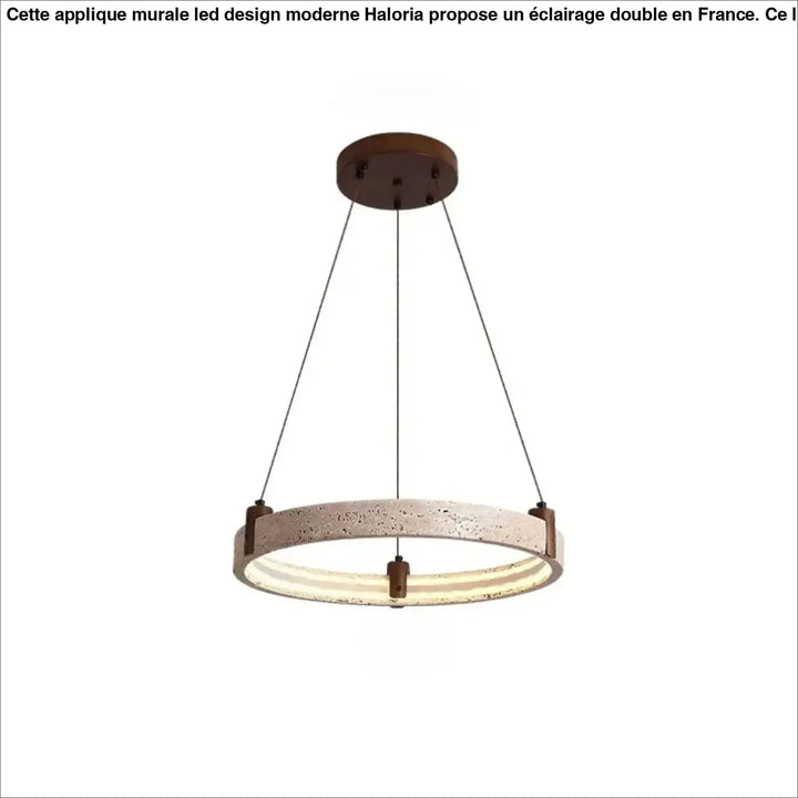 Suspension led design moderne élégant marron beige chic
