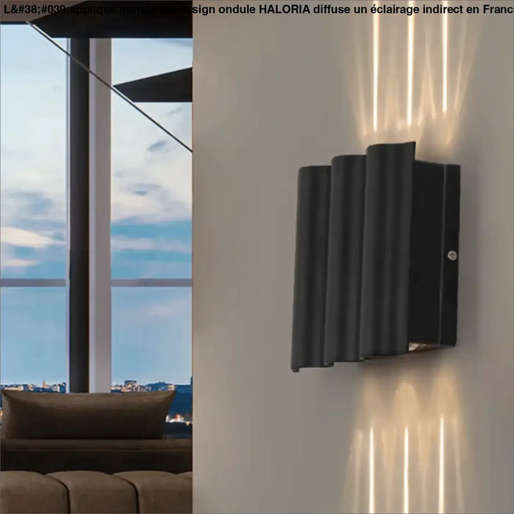 Applique Murale LED Au Design Ondulé