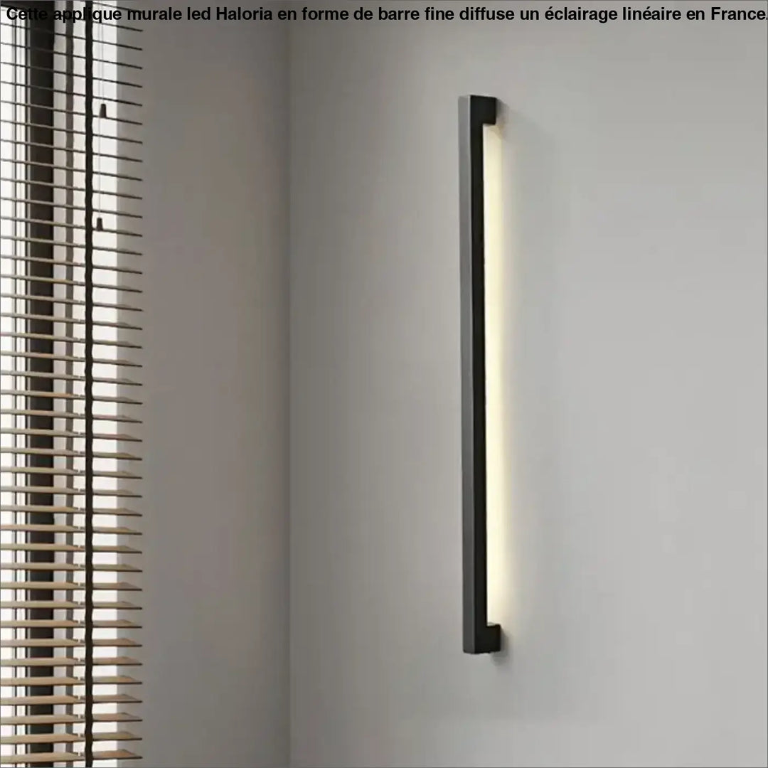 Applique Murale LED En Forme De Barre Fine Noire Design