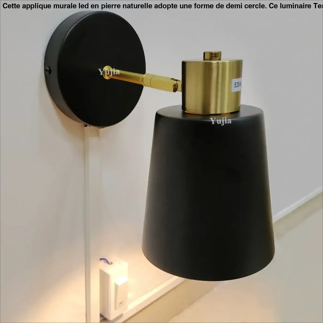 Applique Murale Noir Pour Tête De Lit Au Style Nordique En Métal