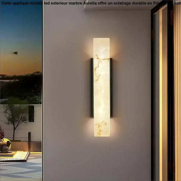 Applique Murale LED Extérieur Effet Marbre