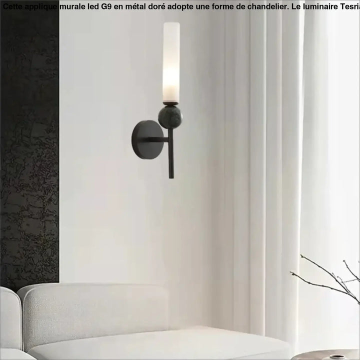 Applique murale LED G9 en forme de chandelier

