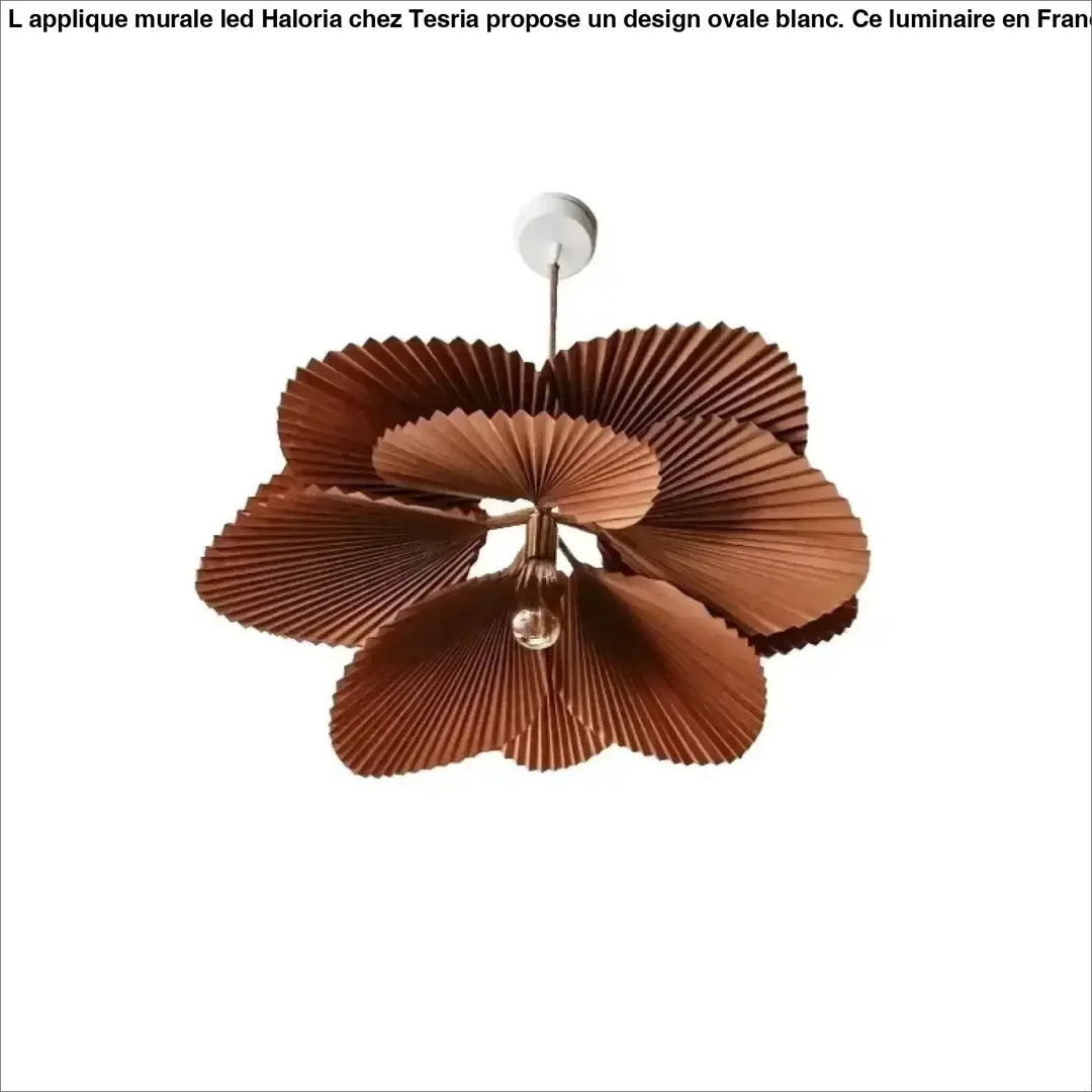 Suspension Luminaire En Papier Marron Style Bohème Chic