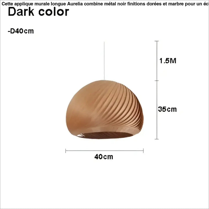 Suspension luminaire en bois clair pour ambiance cosy et naturel
