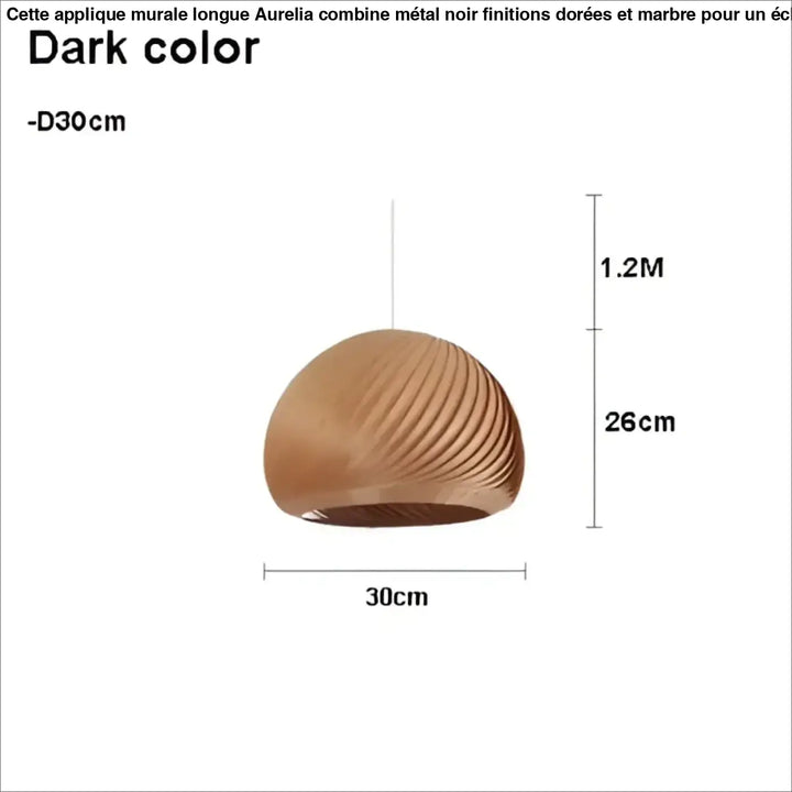 Suspension luminaire en bois clair pour ambiance cosy et naturel