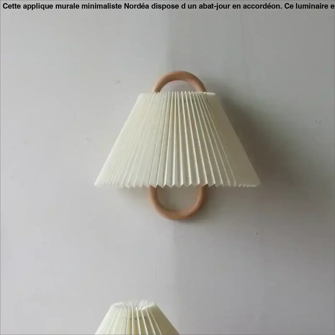 Applique murale minimaliste à aba-jour en accordéon

