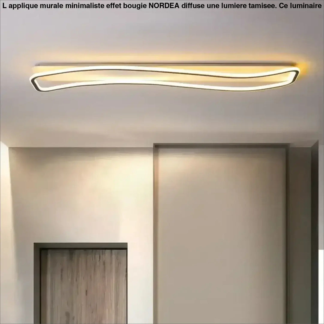 Plafonnier design moderne led ondulé élégance moderne