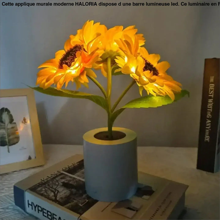 Lampe tournesol led décor naturel pour ambiance douce