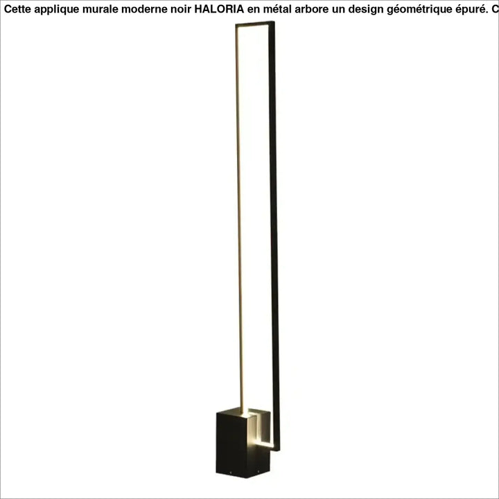 Lampadaire led design contemporain minimaliste noir moderne