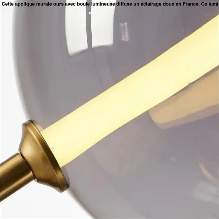 Suspension Luminaire Moderne Design Doré Avec Globe Transparent
