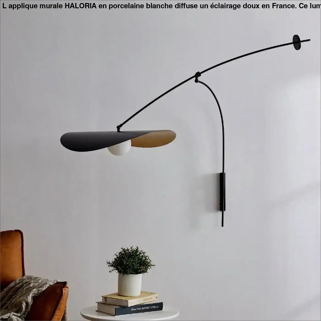 Applique Murale XXL Noire Aluminium Style Épuré