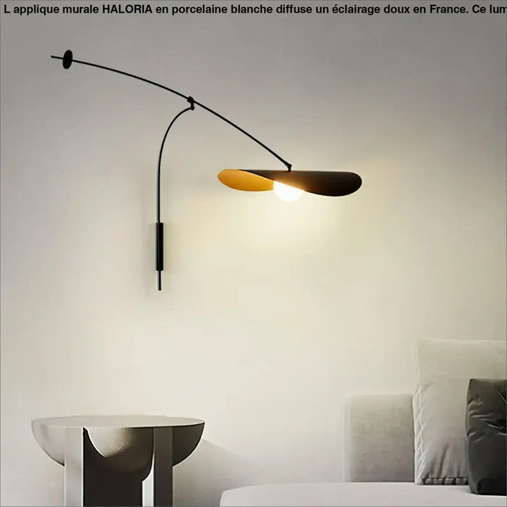 Applique Murale XXL Noire Aluminium Style Épuré