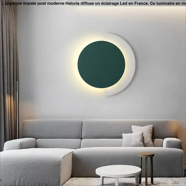 Applique murale post moderne à LED en orange, vert ou noir

