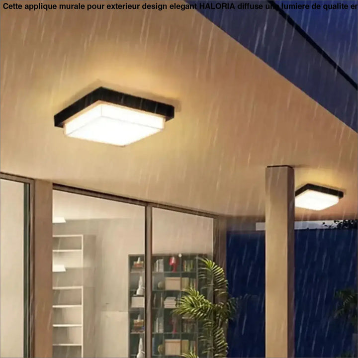 Plafonnier led carré moderne noir et blanc design chic