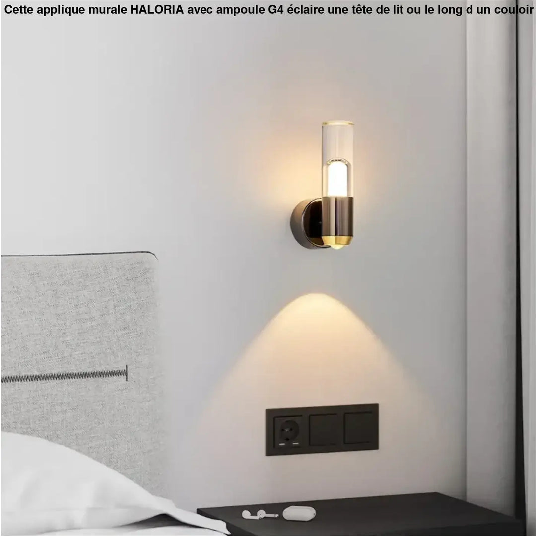 Applique murale pour tête de lit avec ampoule G4

