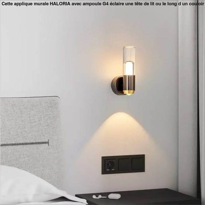 Applique murale pour tête de lit avec ampoule G4

