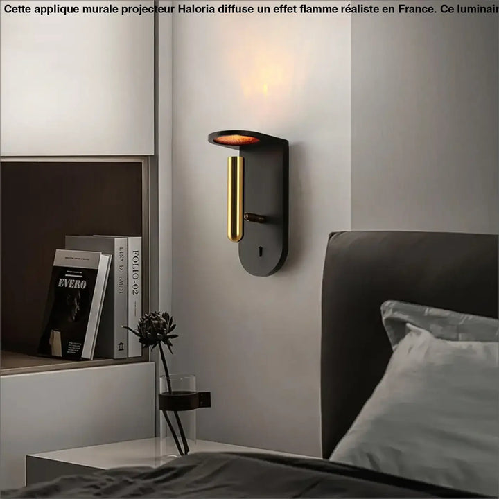 Applique Murale Projecteur De Flammes Demi-Cercle