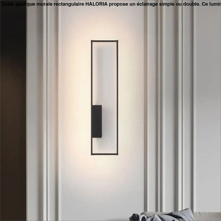 Applique Murale Rectangulaire Simple Ou Double En Métal