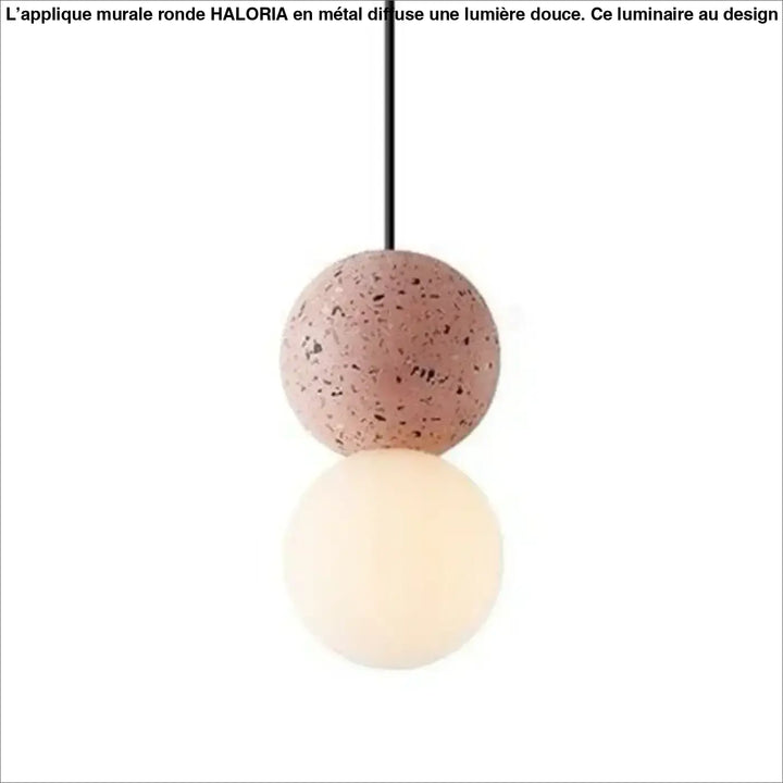 Suspension luminaire béton au design rond et élégant stylé