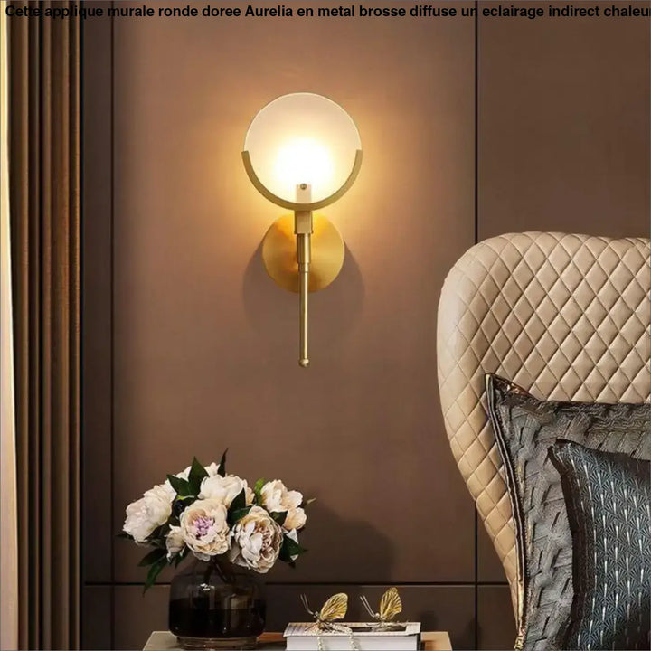 Applique Murale Ronde Design Moderne Forme Croissant
