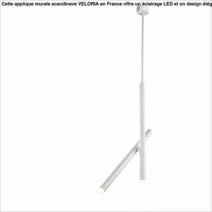 Suspension luminaire kryss blanc minimaliste avec tiges cylindriques et design géométrique moderne luminaire contemporaine