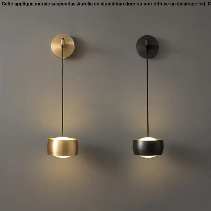 Applique Murale Suspendue À LED Design Horizontal