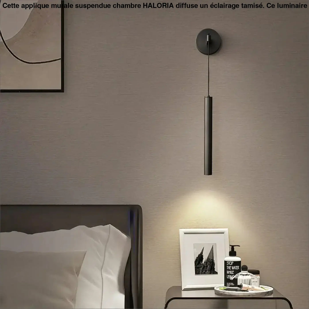 Applique Murale Suspendue Chambre Cylindre Or Élégant