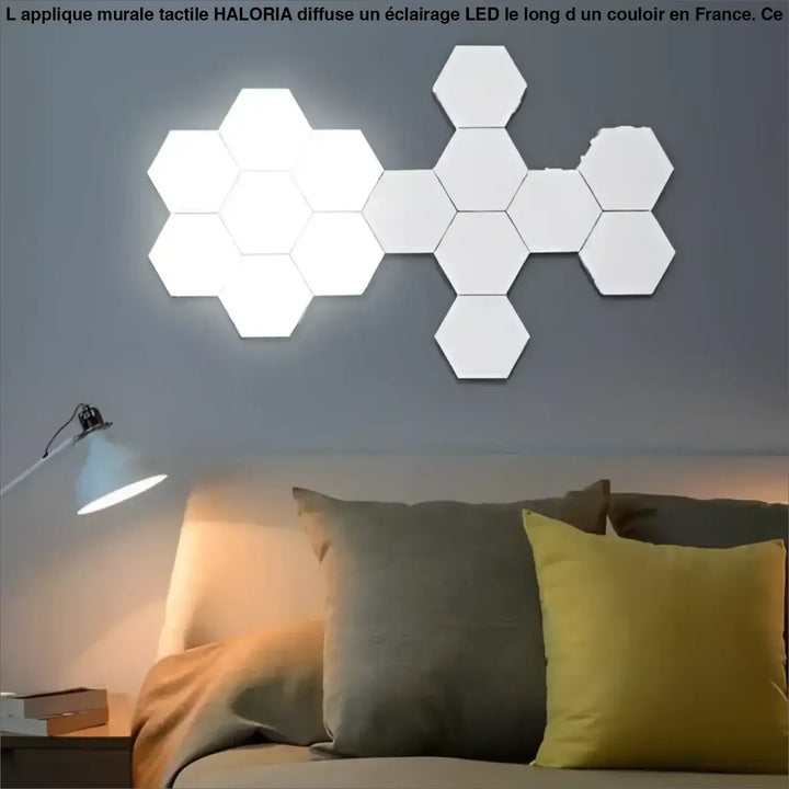 Applique Murale Tactile Design Hexagonal En Acrylique