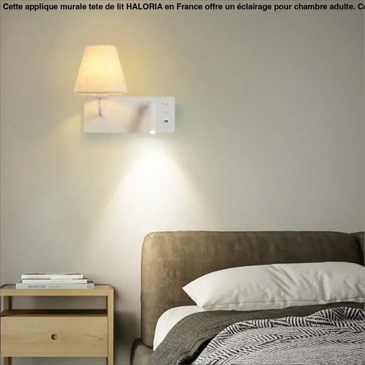 Applique murale tête de lit pour chambre d'adulte

