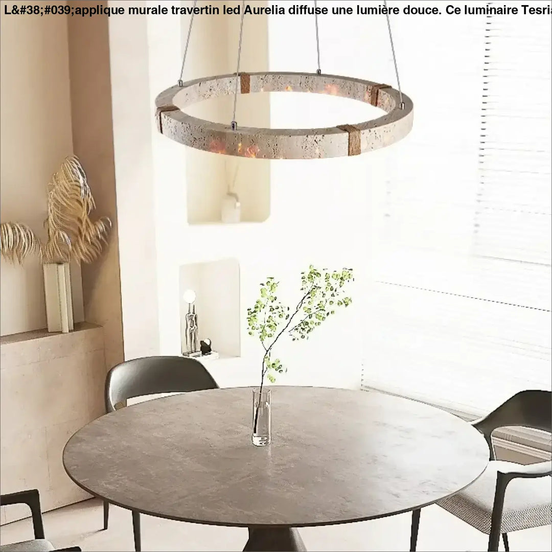 Suspension luminaire moderne en bois et métal design
