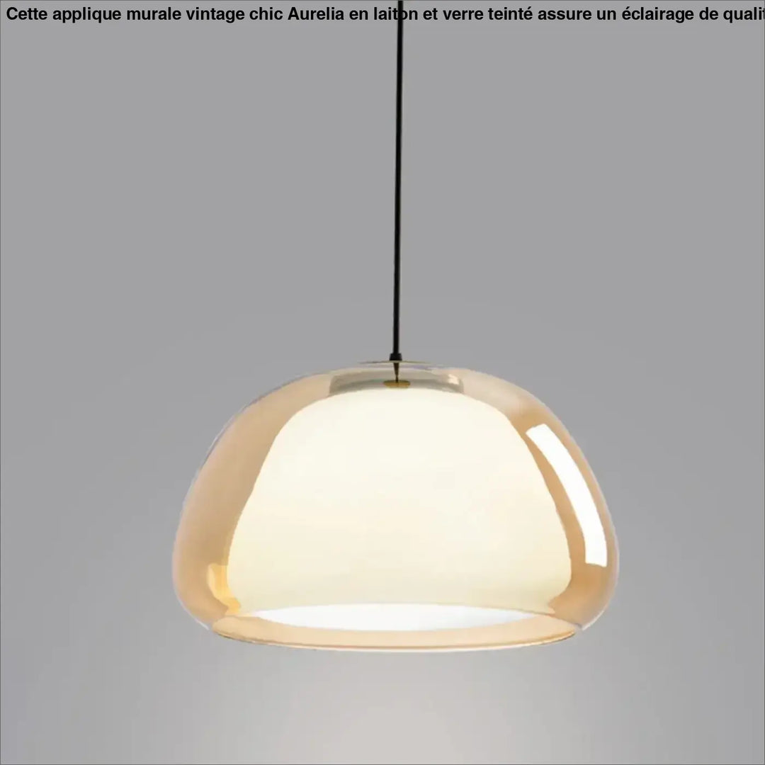 Suspension luminaire contemporaine en verre transparent élégant