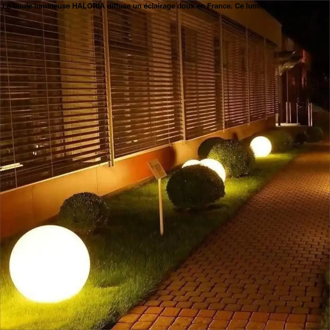 Boule Lumineuse En Acrylique Blanc Et Multicolore
