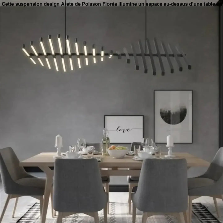Grande Suspension Design Arête De Poisson