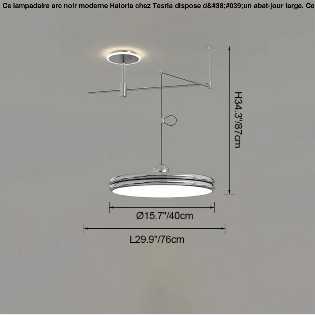 Suspension moderne à bras orientable élégant ambiance