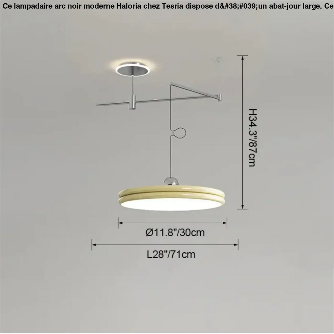 Suspension moderne à bras orientable élégant ambiance