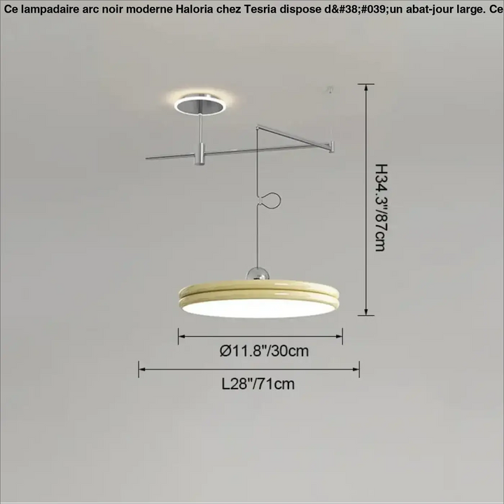 Suspension moderne à bras orientable élégant ambiance