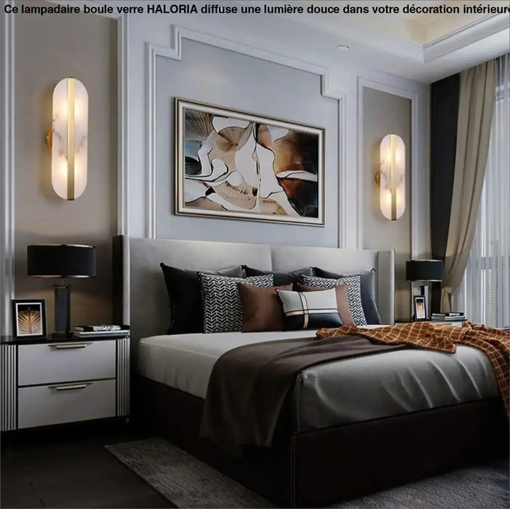 Applique Murale Pour Mur En Pierre Design Capsule Blanc