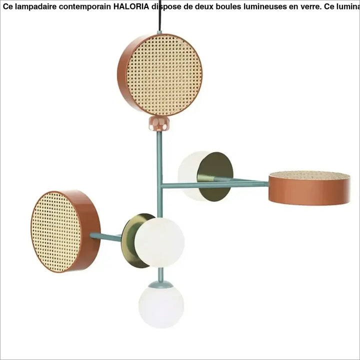 Suspension luminaire design moderne aux couleurs vives design