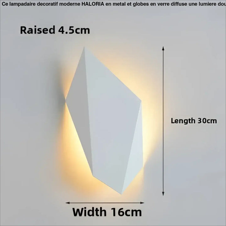 Applique murale design led géométrique effet mural élégant